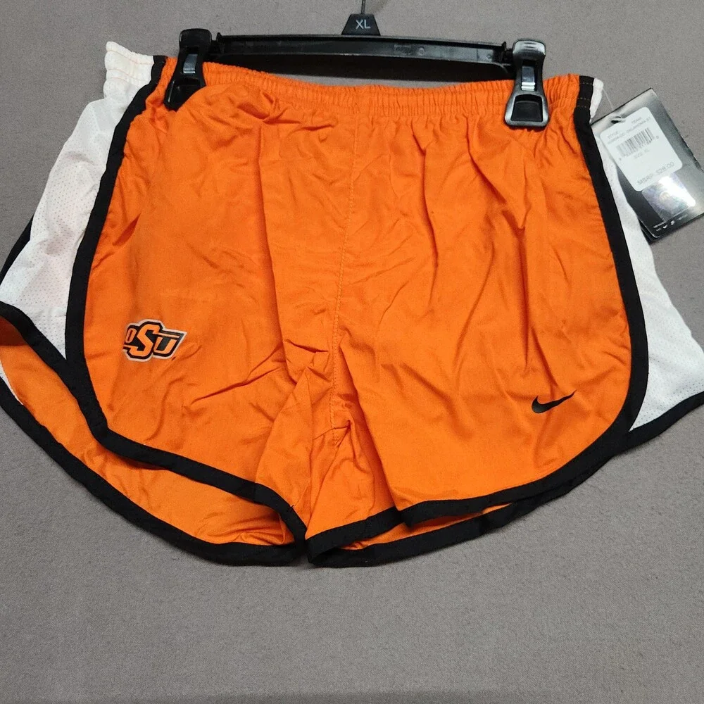 Nike Oklahoma State Cowboys Dri-Fit Running Shorts Youth Xl Osu Black Trim 145